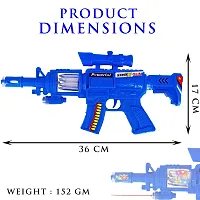 Aseenaa Strike Toy Gun with Sound, Laser and LED Lights for Kids | Lights and Sound Feature Guns Toys for Children | Colour : Blue Color | Set of 1 (Strike Gun Blue)-thumb4