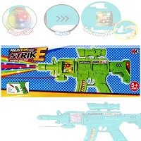 Aseenaa Strike Toy Gun with Sound, Laser and LED Lights for Kids | Lights and Sound Feature Guns Toys for Children | Colour : Green Color | Set of 1 (Strike Gun Green)-thumb2