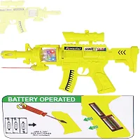 Aseenaa Strike Toy Gun with Sound, Laser and LED Lights for Kids | Lights and Sound Feature Guns Toys for Children | Color :  Yellow | Set of 1 (Strike Gun Yellow)-thumb3