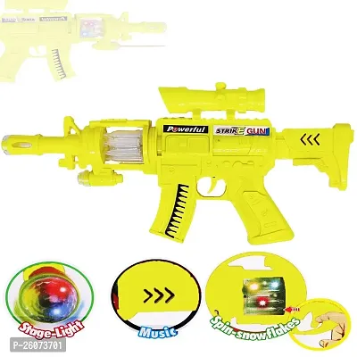 Aseenaa Strike Toy Gun with Sound, Laser and LED Lights for Kids | Lights and Sound Feature Guns Toys for Children | Color :  Yellow | Set of 1 (Strike Gun Yellow)-thumb5