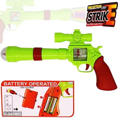 Aseenaa Toy Gun Strike with Light, Music, Spin Snowflakes LED Lights for Kids  Toddlers Guns  Darts  (Green, Maroon)-thumb4