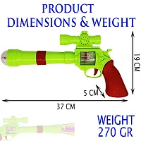 Aseenaa Toy Gun Strike with Light, Music, Spin Snowflakes LED Lights for Kids  Toddlers Guns  Darts  (Green, Maroon)-thumb4