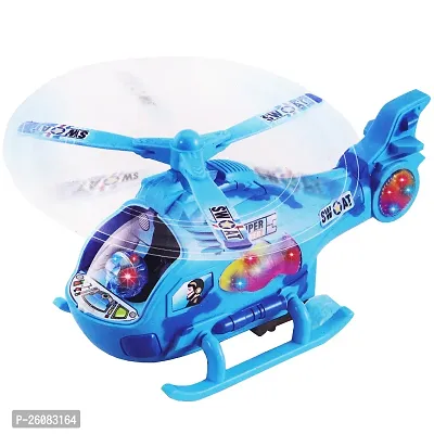 Aseenaa Musical And 3D Led Lights Helicopter Toy For Boys Girls|360 Degree Rotation Aero plane Vehicle Toys For 2-5 Year Baby Boy Girl Kids And Children | Plane For Toddlers Children's | Blue