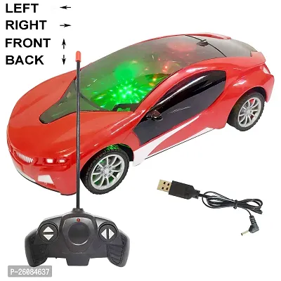 Aseenaa RC Famous Car 1:22 Scale Remote Control with 3D Lights | Full Functions Turns Left Right Forward and Reverse | High Speed Electric Racing Cars Toy for Boys and Girls | Red Colour | Set of 1-thumb5