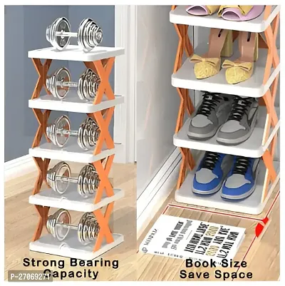 Plastic 8 Layer  Shoe Rack Shoe Stand Storage Organizer Shoe Cabinet Durable Portable Shoe Organizer in The Living Room, Bedroom, Office and Kitchen Space Saving Rack-thumb2