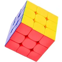 Aseenaa Speed Cube 3x3 High Speed Sticker less Magic 3x3x3 Brainstorming Puzzle Cubes Game Toys for Kids  Adults - Set of 1 (3x3 Cube)-thumb2