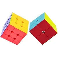 Aseenaa Speed Combo of 2x2  3X3 Cube High Speed Sticker less Magic Brainstorming Puzzle Cubes Game Toys for Kids  Adults - Set of 2 (Combo of 2x2  3X3)-thumb3