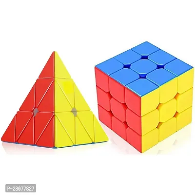 Speed Cube Combo of 3X3  Pyramid Cube Set of 2