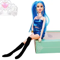 Beautiful Doll Toy Set with Movable Joints and Other Ornaments for Girls -  Height 30 Cm-thumb4