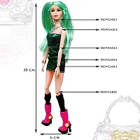 Doll Toy Set with Movable Joints and Other Ornaments for Girls Height - 30 Cm-thumb1