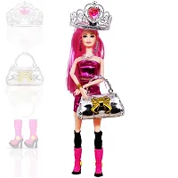 Beautiful Doll Toy Set with Movable Joints and Other Ornaments for Girls  Height - 30 Cm-thumb3