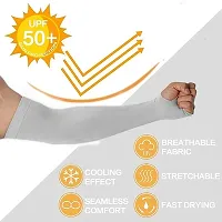 Unisex Full Arm Fingerless Sleeves Gloves Pack of 6-thumb1