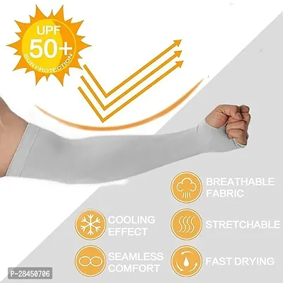 Unisex Full Arm Fingerless Sleeves Gloves Pack of 6-thumb2