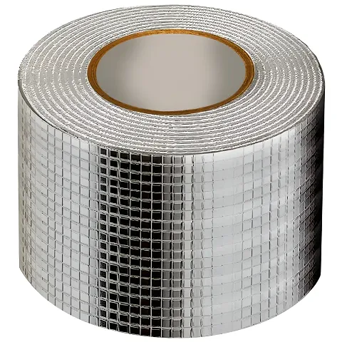 Aseenaa Leakage Repair Waterproof Tape for Pipe Leakage Roof Water Leakage Solution Aluminum Foil Tape Waterproof Adhesive Tape Sealing Butyl Rubber Tape (10CMx5M, Pack Of 1))