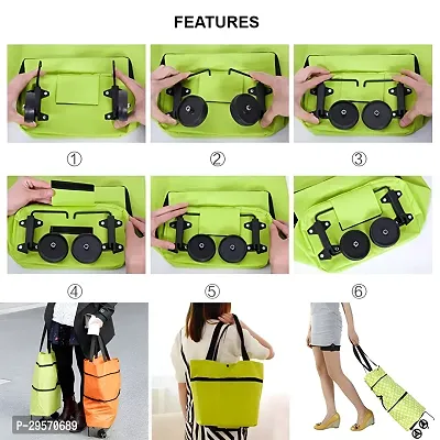 Foldable Shopping Trolley Luggage Bag-thumb3