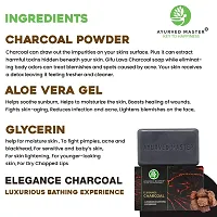 AYURVED MASTER Organic Elegance Charcoal Paraben and Sulphate Free- Skin Whitening Soap - 125 GM-thumb2