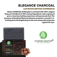 AYURVED MASTER Organic Elegance Charcoal Paraben and Sulphate Free- Skin Whitening Soap - 125 GM-thumb3