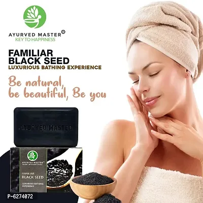 AYURVED MASTER Organic Elegance Charcoal Paraben and Sulphate Free- Skin Whitening Soap - 125 GM-thumb0