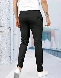 Black button track pant for men-thumb1