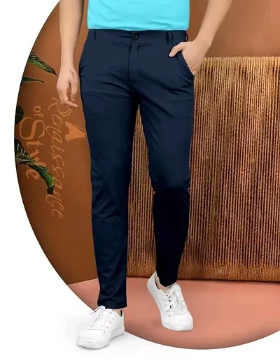 Comfy Linen Blend Casual Trouser For Men