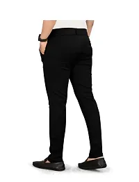 Black color casual trouser for men| Black color track pant for men with back pocket-thumb2