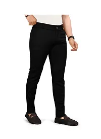Black color casual trouser for men| Black color track pant for men with back pocket-thumb3