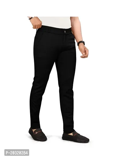 Black color casual trouser for men| Black color track pant for men with back pocket-thumb4