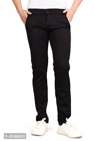 Black trouser for men| Black pant for men| Black button pants for men| Black trouse track pant for men-thumb0