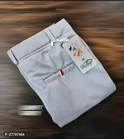 Classic Solid Casual Trouser for Men