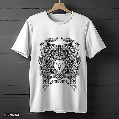 Classic Polyester Printed Tshirt For Men-thumb0