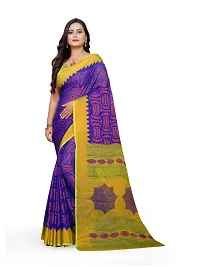 Classic Brasso Printed Saree with Blouse piece-thumb1