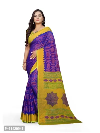 Classic Brasso Printed Saree with Blouse piece-thumb2