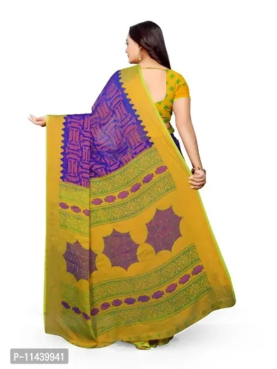 Classic Brasso Printed Saree with Blouse piece-thumb3