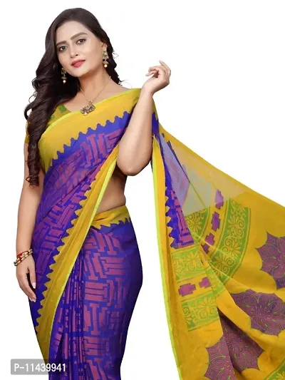 Classic Brasso Printed Saree with Blouse piece-thumb4