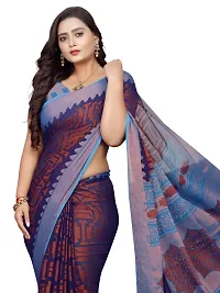 Classic Brasso Printed Saree with Blouse piece-thumb2