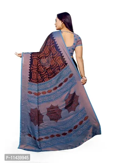 Classic Brasso Printed Saree with Blouse piece-thumb4