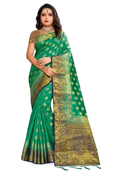 Elegant Silk Saree with Blouse piece For Women