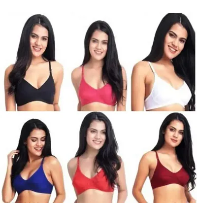 Stylish Solid Bras For Women Pack of