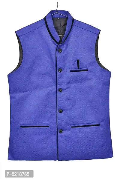 A P Creation Stylish Nehru Jacket For Boy's And Men's-thumb3