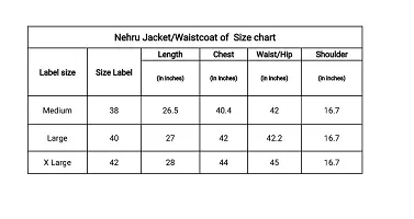 A P Creation Nehru Jacket Men Latest Nehru Jacket Sleeveless Solid Waistcoats Color Maroon 38-42-thumb2