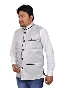 A P Creation Stylish Nehru Jacket Modi Jacket for Boys and Mens-thumb2
