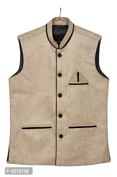 A P Creation Stylish Nehru Jacket For Boys And Mens-thumb3