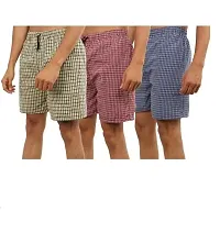 A P Creation Boxers for Men Cotton Boxer Shorts Multicolored Pack of 3-thumb2