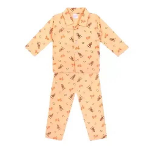 Kids Boys Full Sleeve Stylish Nightsuit Night Dress