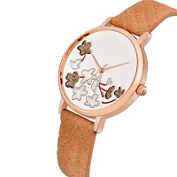 LORTTA LT- 503 Brown Flower Round Dial Analog Women Watch For Girls-thumb4