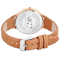 LORTTA LT- 503 Brown Flower Round Dial Analog Women Watch For Girls-thumb1