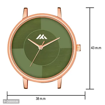 LORTTA LT- 537 Green Two Tone Round Dial Silicone Belt Analog Women Watch For Girls-thumb2