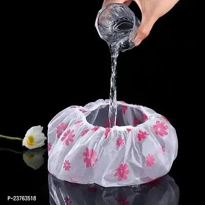 HOMELY24 Waterproof Shower Cap Reusable Bath CAPS-thumb3