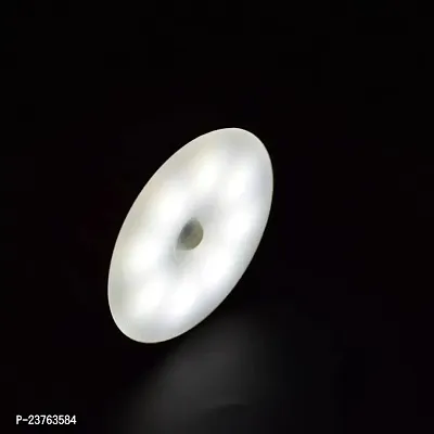 HOMELY24 Round Shape 8 Led Motion Sensor Induction Led Light for Hallway, Wardrobe, Basement, Cupboard, Garage-thumb4