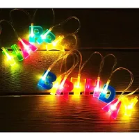 HOMELY24 Decorations Plastic Happy Birthday Lights | 13 Led Letter Battery Operated String Lights | Outdoor String Lights-thumb3